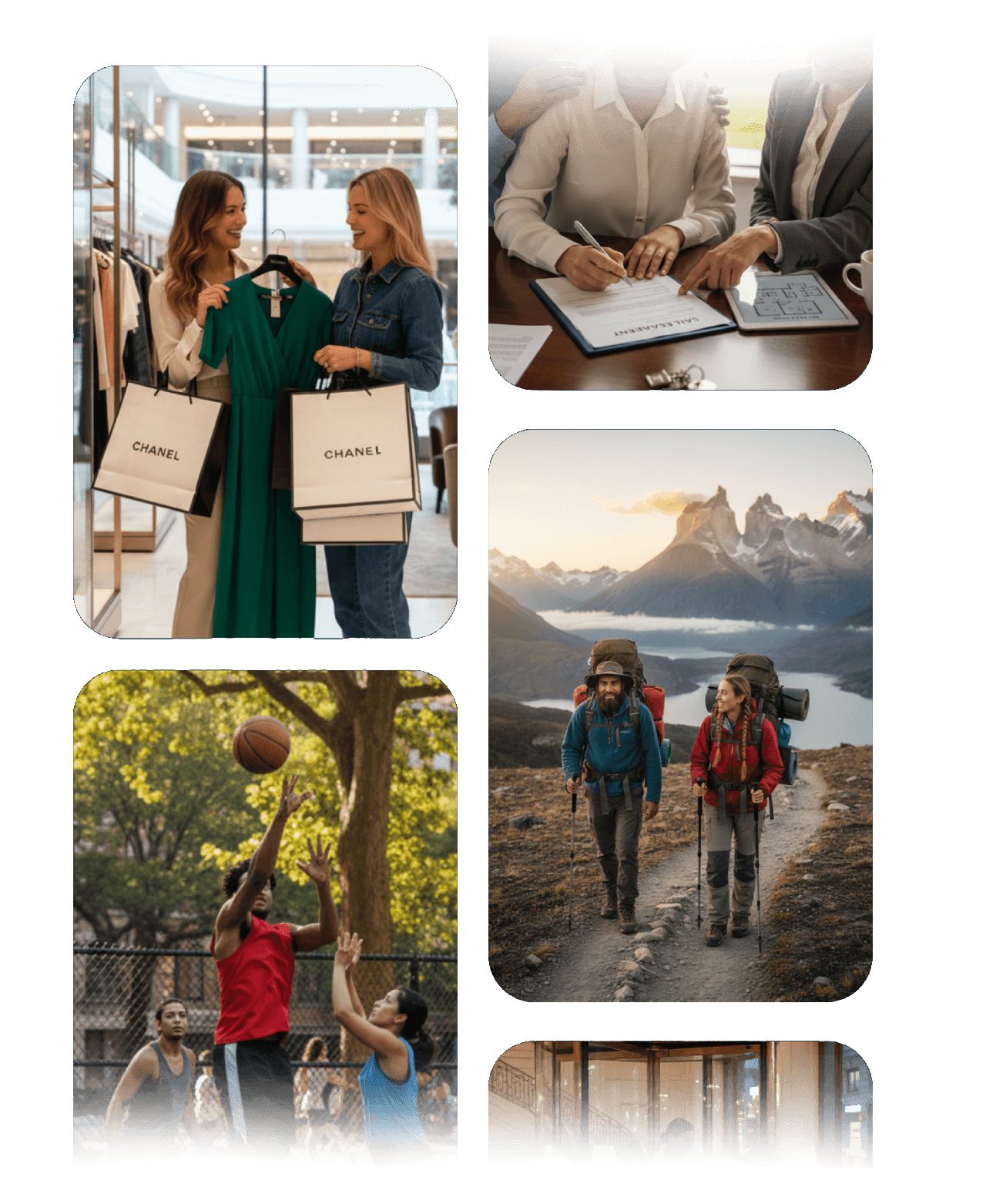 Diverse audience segments represented through lifestyle imagery, illustrating Relvant DSP’s programmatic curated deals powered by advanced identity solutions.